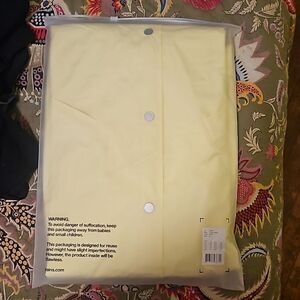 Rains Long Jacket Color yellow Size XL Unisex